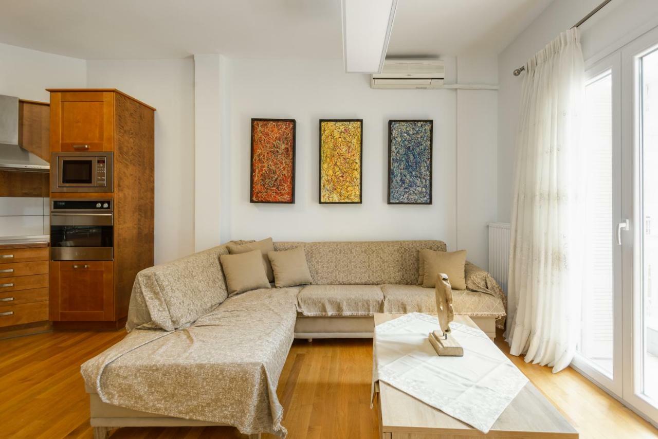 Brand-New Modern Flat In Heart Of City Thessaloníki Exteriör bild